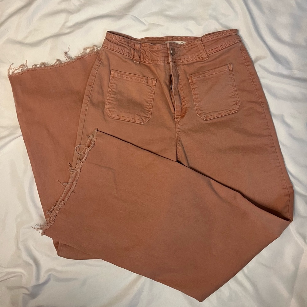 Oat New York Dusty Pink Straight Leg Jeans